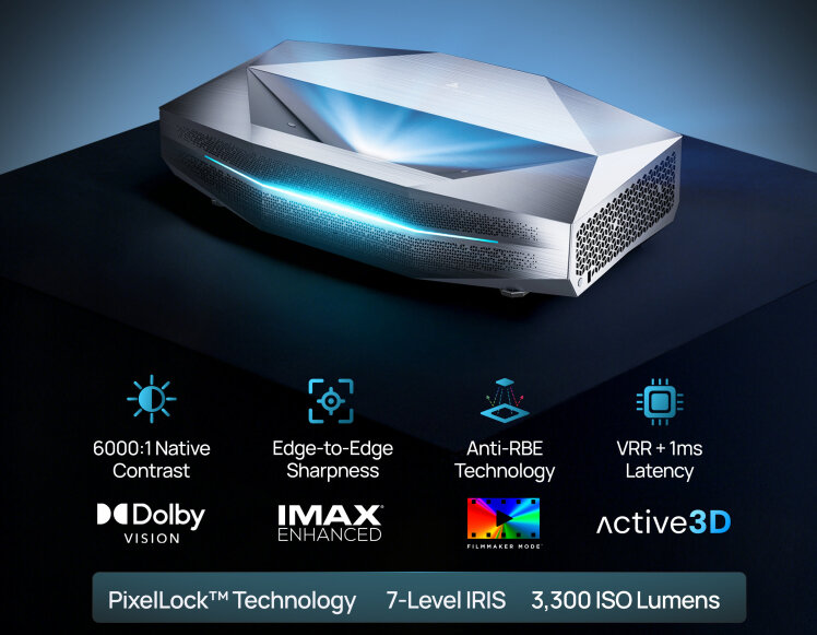 بررسی تخصصی AWOL Vision Aetherion Max؛ انقلابی در پروژکتورهای اولتراشورت ترو با فناوری PixelLock